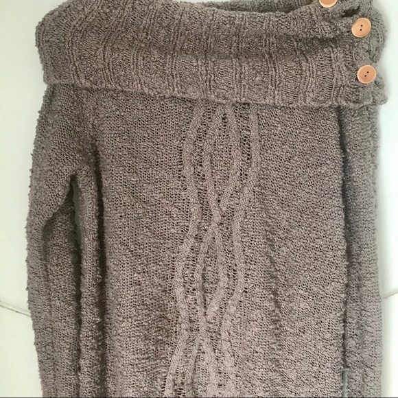 Anthropologie Moth Nubby Chunky Cowl Knit Sweater - Picture 8 of 16